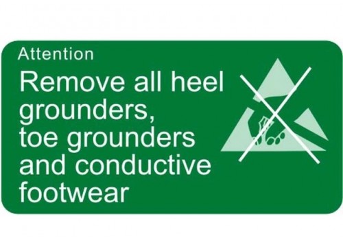 Foot Protection Sign Green